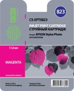 Картридж струйный Cactus CS-EPT0823 (C13T11234A10), пурпурный, совместимый, 11 мл, для Epson Stylus Photo R270 / R290 / R295 / R390 / RX590 / RX610 / RX615 / RX690 / T50 / T59 / TX650 / TX659 / TX700W / TX710W / TX800FW