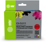 Картридж струйный Cactus CS-CL511 (CL511), многоцветный, совместимый, 12 мл, для Canon MP240/MP250/MP260/MP270/MP480/MP490/MP492/MX320/MX330