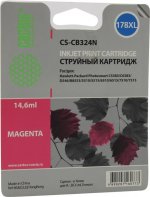 Картридж струйный Cactus CS-CB324 (178XLN), пурпурный, совместимый, 14.6 мл, для HP DJ 3070A, 5510 / 5515 / 6510 / 7510 / C5383 / C6383 / D5463, B8553