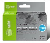 Картридж струйный Cactus CS-CB322 (178XLN), черный, совместимый, 14.6 мл, для HP 7510/B8553/B8558/6383/C309