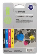 Комплект картриджей струйный Cactus CS-EPT1285 (C13T12854010), цветной, совместимый, 10 мл, для Epson Stylus SX125 / SX425W / SX420W / S22 / Office BX305F / BX305FW