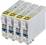 Комплект картриджей струйный Cactus CS-EPT0925 (T0925/C13T10854A10), черный/голубой/пурпурный/желтый, совместимый, 27.8 мл, 4 шт., для Epson Stylus C91/CX4300/T26/T27/TX106/TX109/TX117/TX119