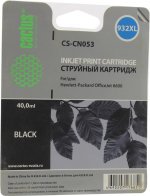 Картридж струйный Cactus CS-CN053 (932XL), черный, совместимый, 40 мл, для HP OJ 6100 / 6600 / 6700 / 7510 / 7612 / 7110