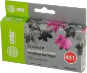 Картридж струйный Cactus CS-CLI451M (CLI-451M), пурпурный, совместимый, 9.8 мл, для Canon PIXMA iP7240 / iP8740 / iX6840 / MG5440 / MG5540 / MG5640 / MG6340 / MG6440 / MG6640 / MG7140 / MG7540 / MX924