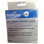 Картридж струйный ProfiLine PL-C4906A (№ 940XL/C4906A), черный, совместимый, 2200 страниц, для HP OJ Pro 8000/8500 Black