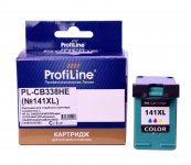 Картридж струйный ProfiLine PL-CB338HE-Color (№141XL/CB338HE), совместимый, для HP DJ D4263/D4363/OJ J5783/J6413, C4283/C4483/C4583/C5283C/D5363