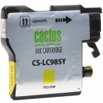 Картридж струйный Cactus CS-LC985Y (LC985Y), желтый, совместимый, 260 страниц, 15 мл, для Brother DCP-J125, DCP-J140W, DCP-J315W, DCP-J515W, MFC-J220, MFC-J265W, MFC-J410, MFC-J415W