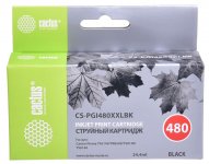 Картридж струйный Cactus CS-PGI480XXLBK (CLI-481XXL BK/1993C001), черный, совместимый, 24.4 мл, для Canon Pixma TR7540/TR8540/TS6140/TS8140