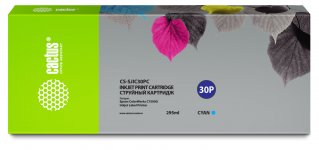 Картридж струйный Cactus CS-SJIC30PC (SJIC30PC/C33S020640), голубой, совместимый, 295 мл, для Epson ColorWorks TM-C7500G