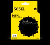 Картридж струйный T2 IC-H3YM62AE (305XL), черный, совместимый, 250 страниц, для HP Dj 2320/2710/2720/2721/2723/Plus 4120/4122/4130