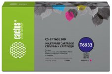 Картридж струйный Cactus CS-EPT693300 (T6933/C13T693300), пурпурный, совместимый, 350 мл, для Epson SureColor SC-T3000/T3070/T3200/T5000/5200