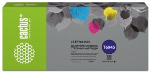 Картридж струйный Cactus CS-EPT694500 (T6945/C13T694500), черный матовый, совместимый, 675 мл, для Epson SureColor SC-T3000/T3070/T3200/T5000/5200