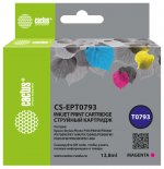 Картридж струйный Cactus CS-EPT0793 (T0793/C13T07934010), пурпурный, совместимый, 13.8 мл, для Epson Stylus Photo 1400/1500/PX700/710