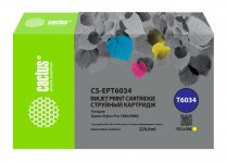 Картридж струйный Cactus CS-EPT6034 (T6034/C13T603400), желтый, совместимый, 220 мл, для Epson Stylus PRO 7880/9880