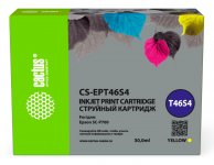 Картридж струйный Cactus CS-EPT46S4 (T46S4/C13T46S400), желтый, совместимый, 30 мл, для Epson SureColor SC-P700