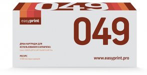 Драм-картридж (фотобарабан) лазерный EasyPrint DC-049 (049/2165C001), черный, 12000 страниц, совместимый, для Canon i-SENSYS LBP112/LBP113w/MF112/MF113w, с чипом