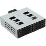 Корзина Procase L2-108-SATA3-BK , 8x2.5" SATA/SAS, серебристый