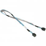 Кабель SuperMicro, SFF-8643 (mini SAS HD) - SFF-8643 (mini SAS HD), 60 см, голубой (CBL-SAST-0593)
