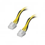 Кабель Gigabyte, 8-pin EPS (M) - 8-pin EPS (M), GPU Power Cable, 30 см (25CRI-300307-B0R)