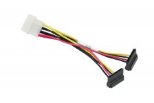 Кабель-переходник питания (адаптер) Molex(M)-2xSATA 15-pin(F) SuperMicro, 15 см (CBL-0082L)