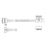 Кабель Luxshare, MCIOx8 (SFF-TA-1016) - MCIOx8 (SFF-TA-1016), 80 см (L285MM002-SD-R)