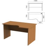 Компьютерный стол Монолит, ЛДСП, орех гварнери (СМ4.3)