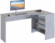 Компьютерный стол СОКОЛ СПм-25 П, ЛДСП, бетон (00-00011531)
