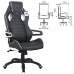 Кресло игровое Brabix Techno Pro GM-003 черный/серый (531814)
