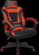 Кресло игровое Defender Master, черный/красный (64359)