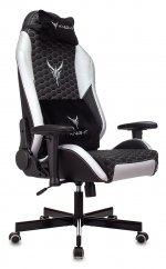 Кресло игровое Бюрократ Knight Neon, черный/серебряный (KNIGHT NEON SILVER)