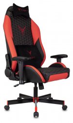Кресло игровое Бюрократ Knight Neon, черный/красный (KNIGHT NEON RED)