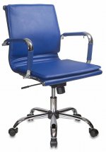 Кресло офисное Бюрократ CH-993-LOW синий (CH-993-LOW/BLUE)