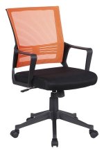 Кресло офисное Brabix Balance MG-320 черный/оранжевый (531832)