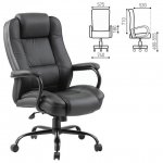 Кресло руководителя Brabix Heavy Duty HD-002 черный (531829)