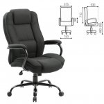 Кресло руководителя Brabix Heavy Duty HD-002 черный (531830)
