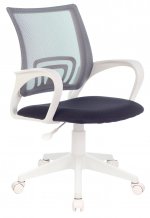Кресло офисное Бюрократ CH W695NLT темно-серый/белый (CH-W695NLT/DG/TW-12)
