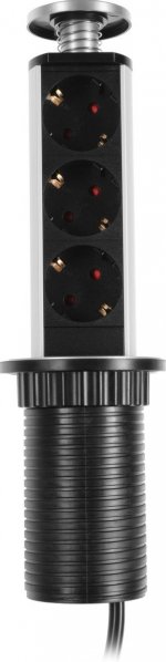 Сетевой фильтр PREMIER 3R, 3-розетки, 1.8 м, серый (PX/BL-VRT-3R-GRE)