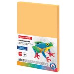 Бумага A4 80г/м² 100 листов, оранжевый медиум, BRAUBERG Color Paper (112457)