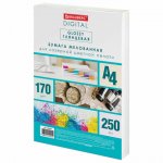 Бумага A4 170 г/м² 250 листов, 120% CIE BRAUBERG GLOSSY (116404)