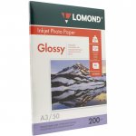 Фотобумага A3 200 г/м² глянцевая, 50 листов, односторонняя, Lomond 0102024 для струйной печати