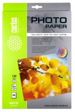 Фотобумага A3 120 г/м² матовая, 50 листов, односторонняя, Cactus Photo Paper CS-MA312050 для струйной печати