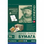 Наклейки Lomond 6-дел (10.5x9.9см), A4 (50л) 70г/м2 (2100035)