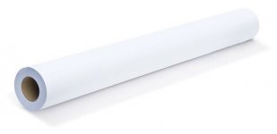 Бумага рулон 59.4 см x 45 м, втулка 2" (50.8мм), 80 г/м², белизна 146%, BRAUBERG (110626)