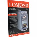 Бумага Lomond Magnetic, магнитная, односторонняя, матовая, A4, 620 г/м², 2 листов, белый (2020346)