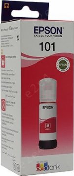 Чернила Epson 101, 70 мл, пурпурный, оригинальные для Epson L4000/L6000 (C13T03V34A)