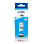 Чернила Epson 106, 70 мл, голубой, оригинальные, водные для Epson L7160/7180 (C13T00R240)