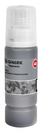 Чернила Cactus, 135 мл, черный, совместимые для Canon MAXIFY GX6040/GX7040 (CS-GI46BK)