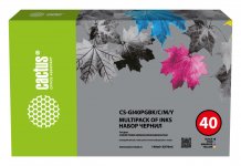 Чернила Cactus, 4 шт. x 350 мл, голубой/пурпурный/желтый/черный, совместимые для Canon Pixma G5040/G6040/GM2040 (CS-GI40PGBK/C/M/Y)