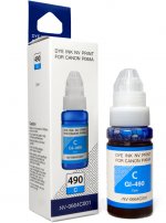 Чернила NV-Print GI-490C, 70 мл, голубой, совместимые для Canon Pixma G1400/Pixma G2400 (NV-0664C001)