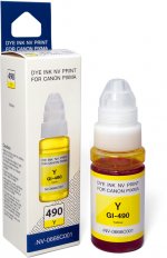 Чернила NV-Print GI-490Y, 70 мл, желтый, совместимые для Canon Pixma G2400/Pixma G1400 (NV-0666C001)